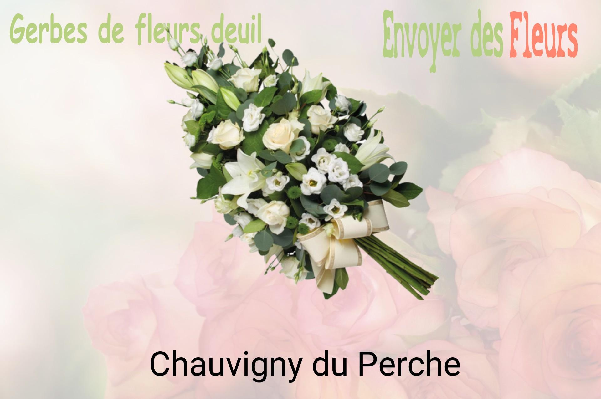 Gerbe de fleurs de deuil livrée à Chauvigny-du-Perche